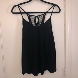 Black and blue tank top